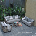 Neuestes Outdoor -Sofa Set Balkon Teakgartensofa